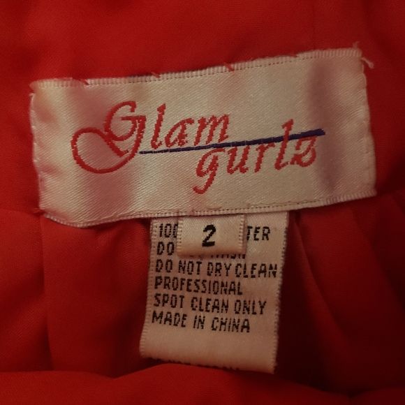 GLAM GURLZ BEADED PROM BALL GOWN ONE PIECE SPAGHETTI STRAPS CORSET BACK - Picture 7 of 7